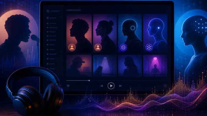 Imagen ilustrativa para: Spotify etiquetará perfiles de artistas generados por IA desde mediados de septiembre